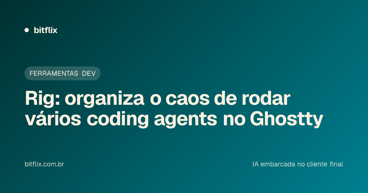 Rig: organiza o caos de rodar vários coding agents no Ghostty